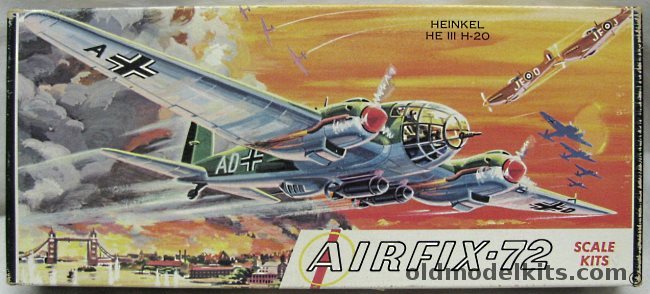 Airfix 1/72 Heinkel He-111 H-20 Craftmaster Issue, 3-98 plastic model kit